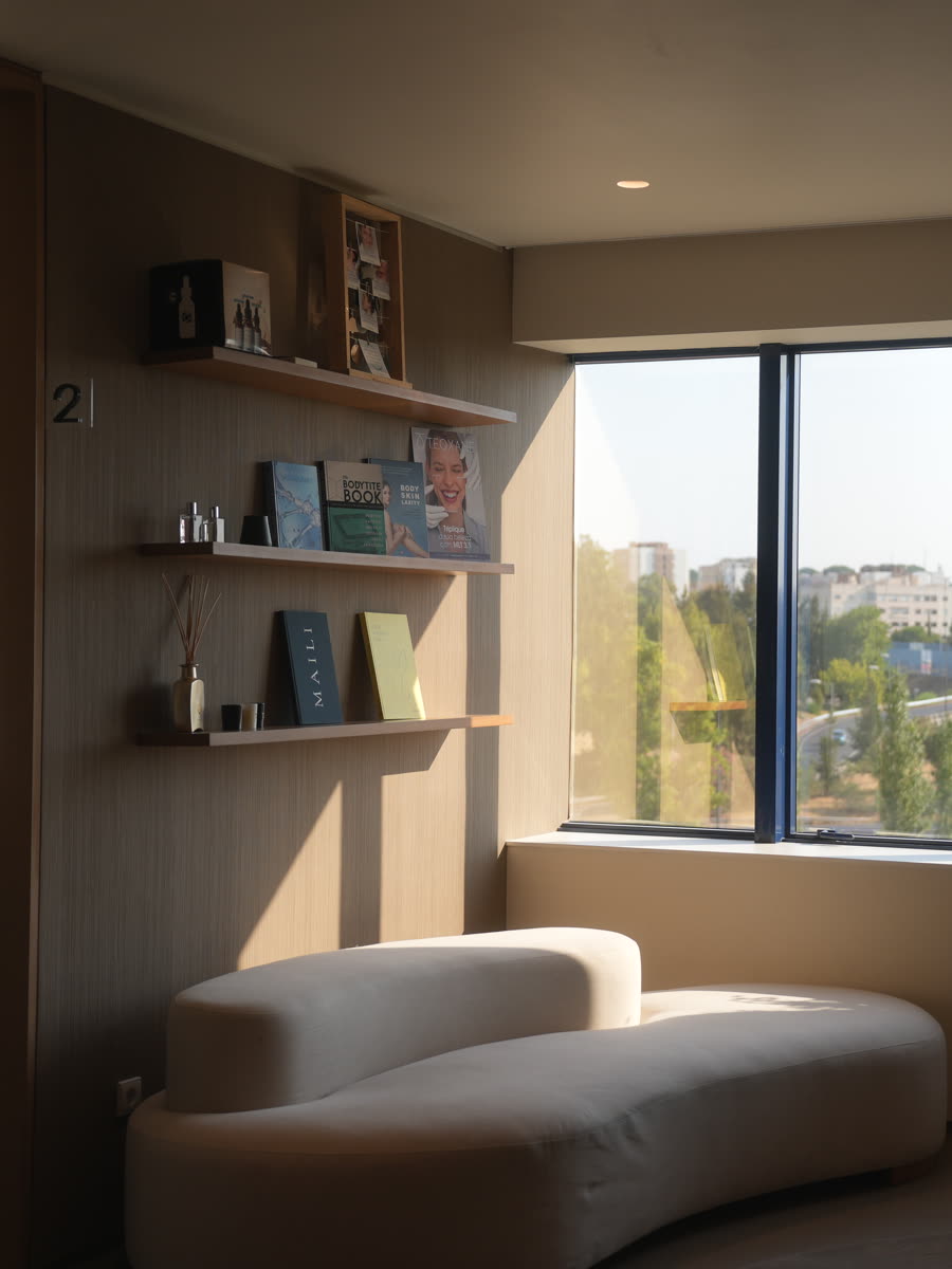 Sala de espera da clínica